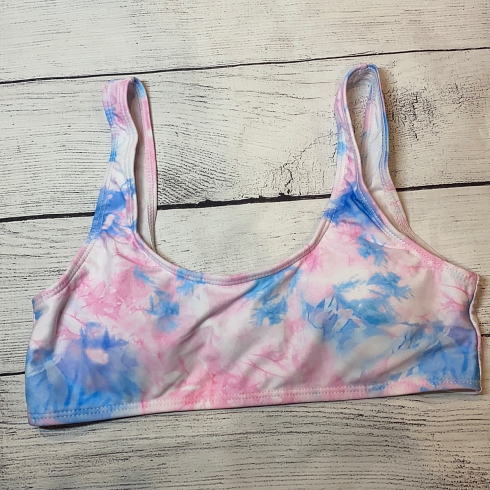 Shein Tie dye scoop neck bikini top